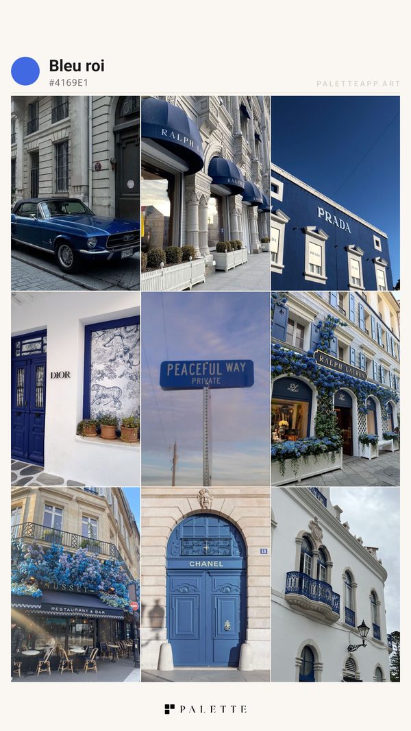 Mosaïque Bleu roi