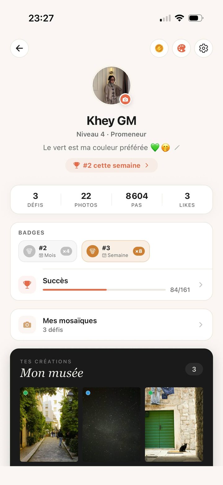 Profil utilisateur