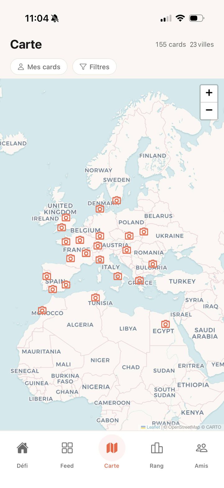 Carte des mosaïques